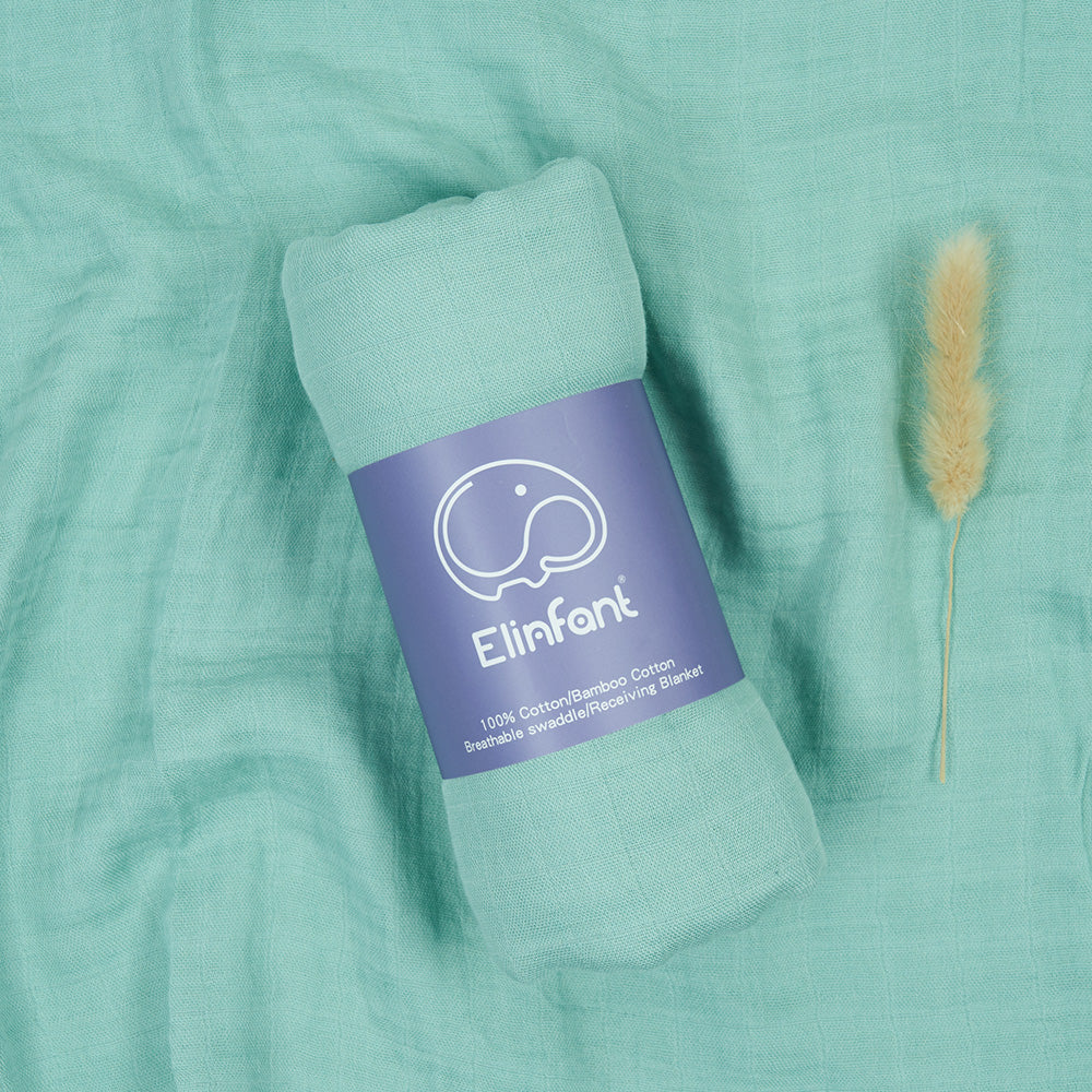 couverture bébé elinfant vert clair