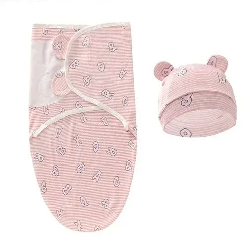 Couverture emmaillotage avec bonnet