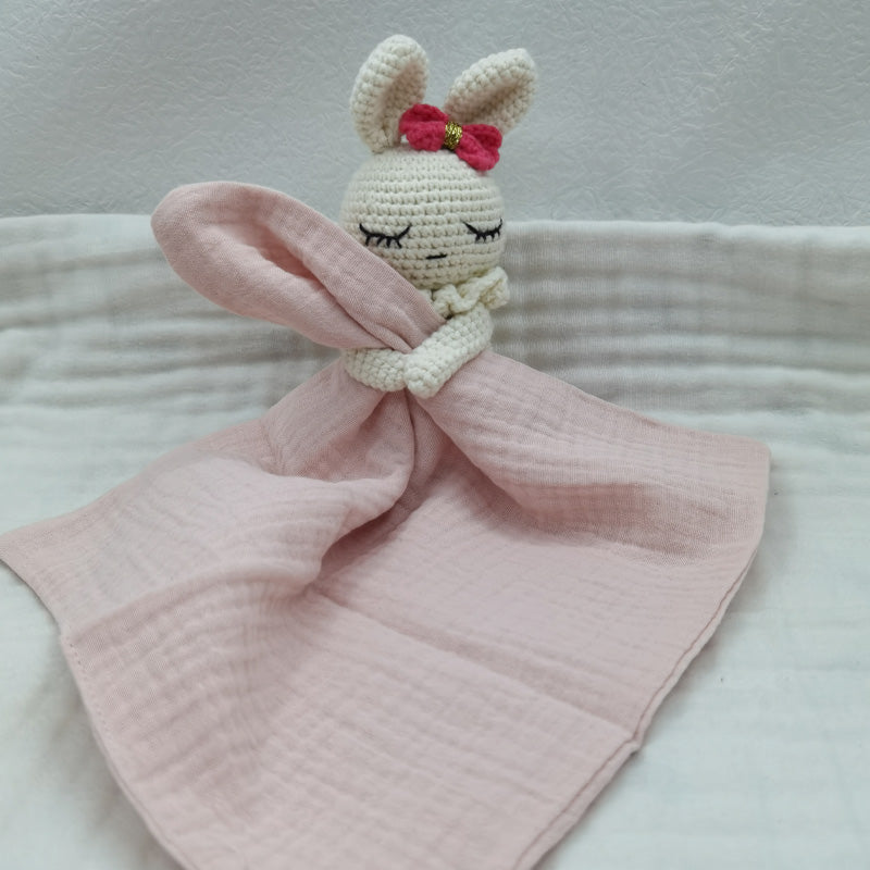 doudou bebe lapin rose
