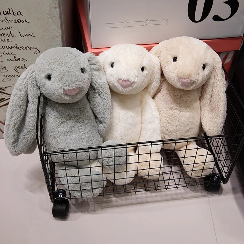 doudou lapin trois couleures