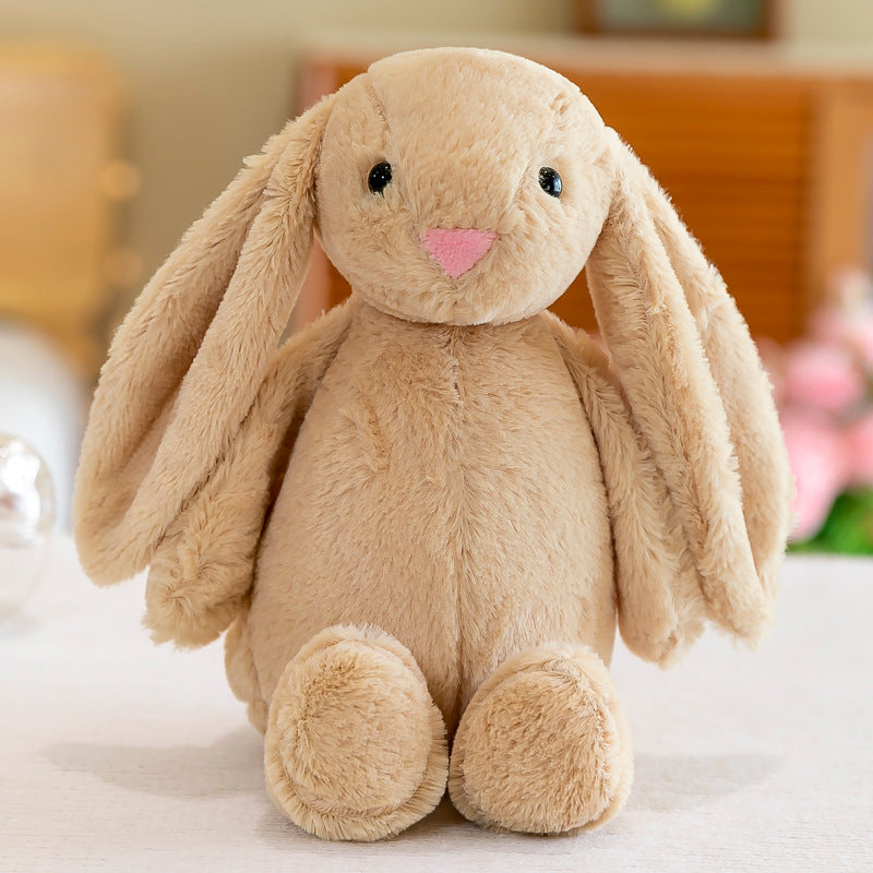 peluche lapin beige longues oreilles
