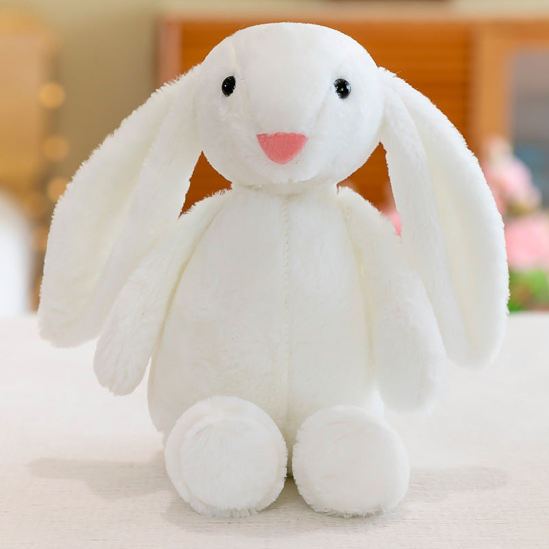 peluche lapin blanc longues oreilles