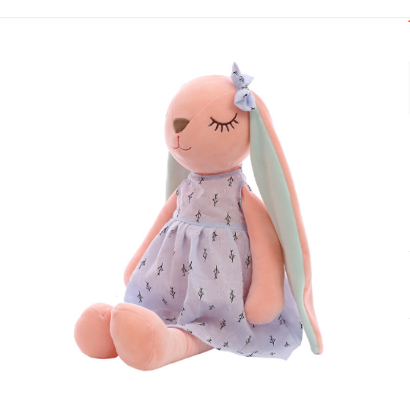 peluche lapin bleu