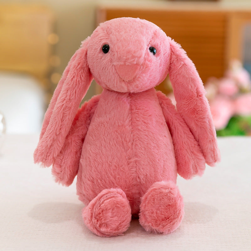 peluche lapin rose longues oreilles