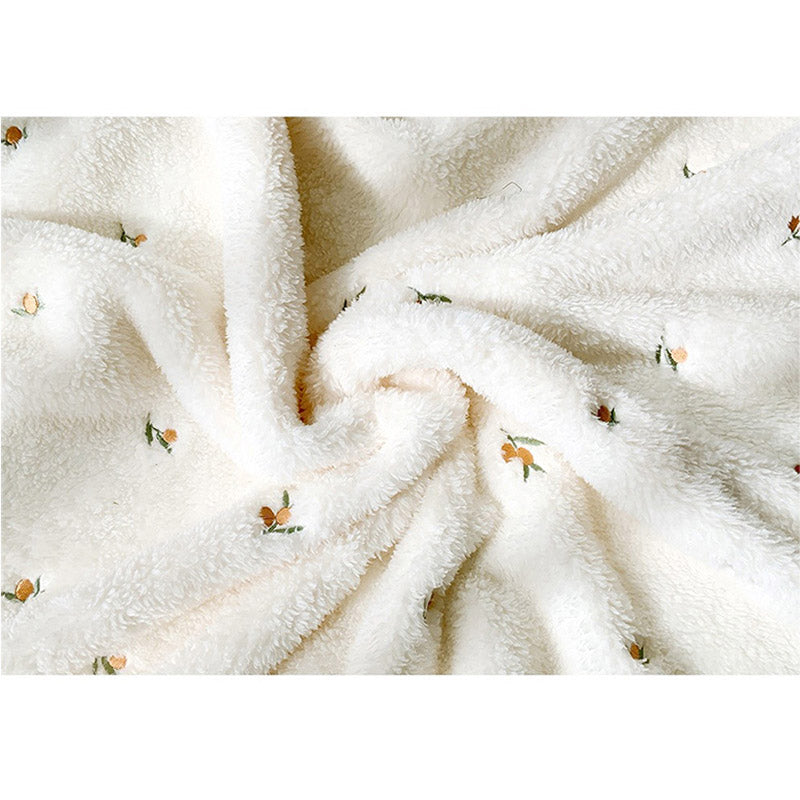polaire couverture bebe tulipes