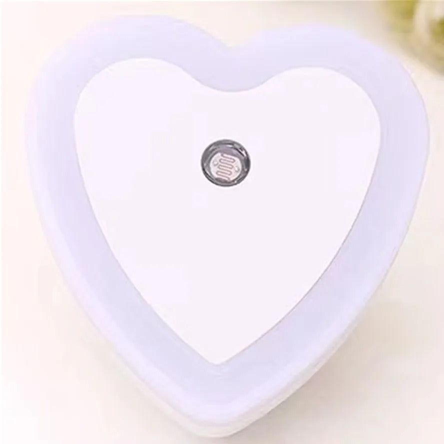 veilleuse bébé coeur blanc