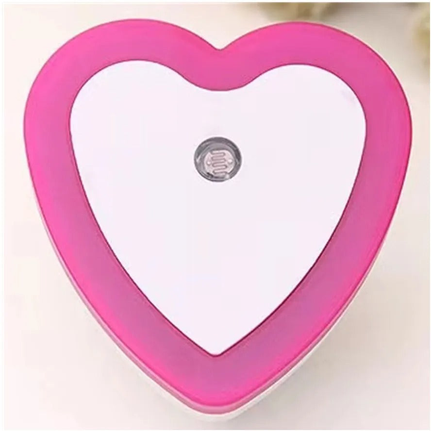 veilleuse bébé coeur rose