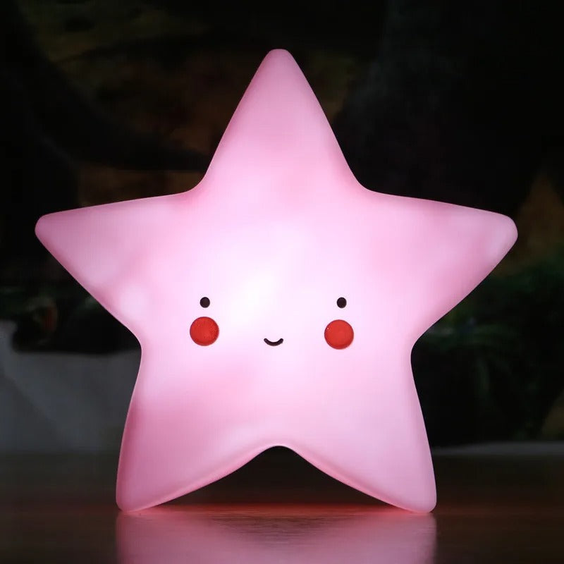 veilleuse bébé rose