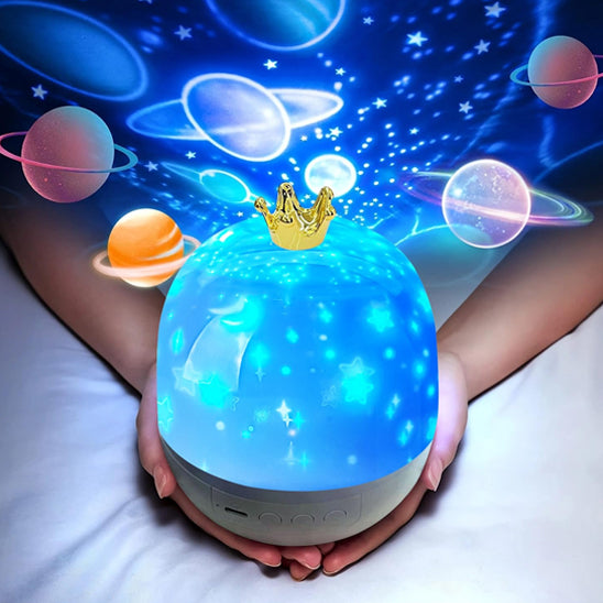 veilleuse projection et ses planètes colorées