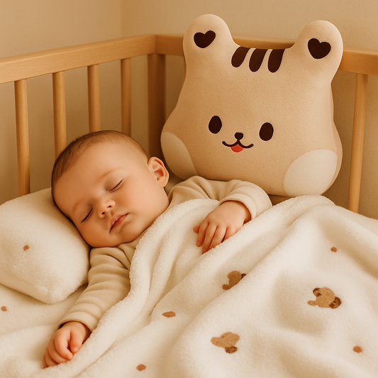 bébé dort dans polaire couverture bebe écureuil
