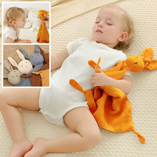 bébé endormi avec son doudou