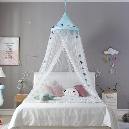 ciel de lit chambre enfant bleu