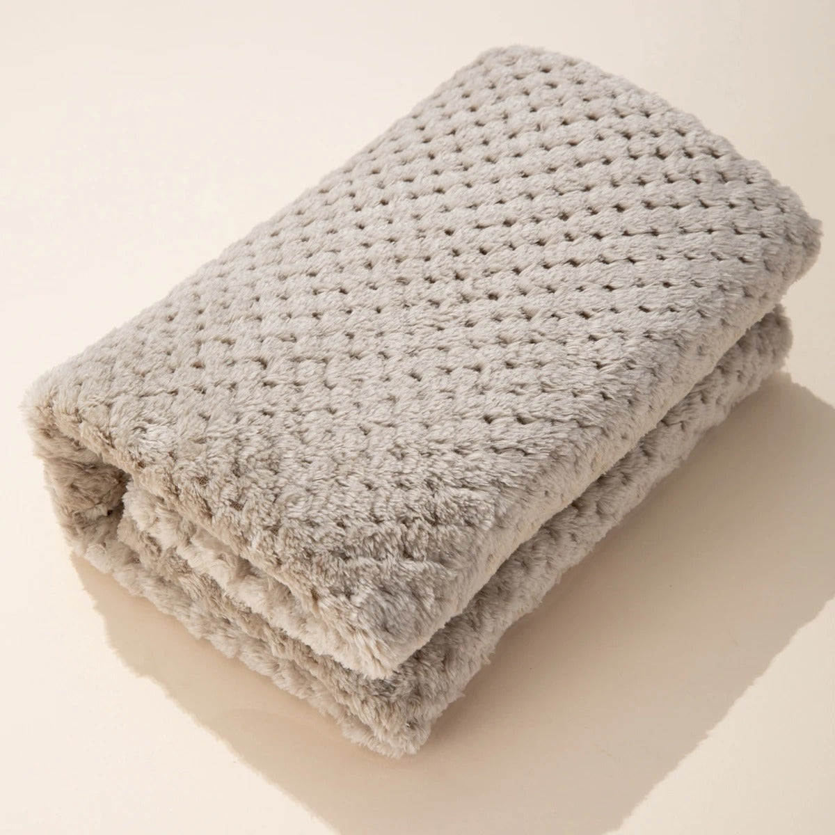 couverture bébé beige
