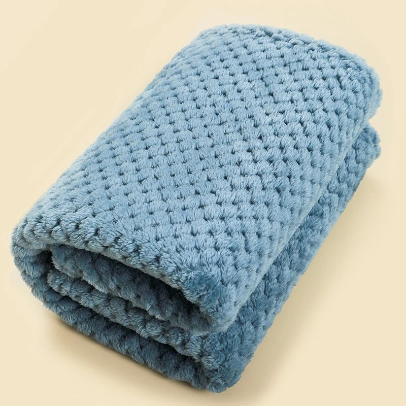 couverture bébé bleu