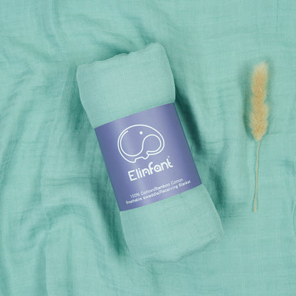 couverture bébé elinfant vert clair