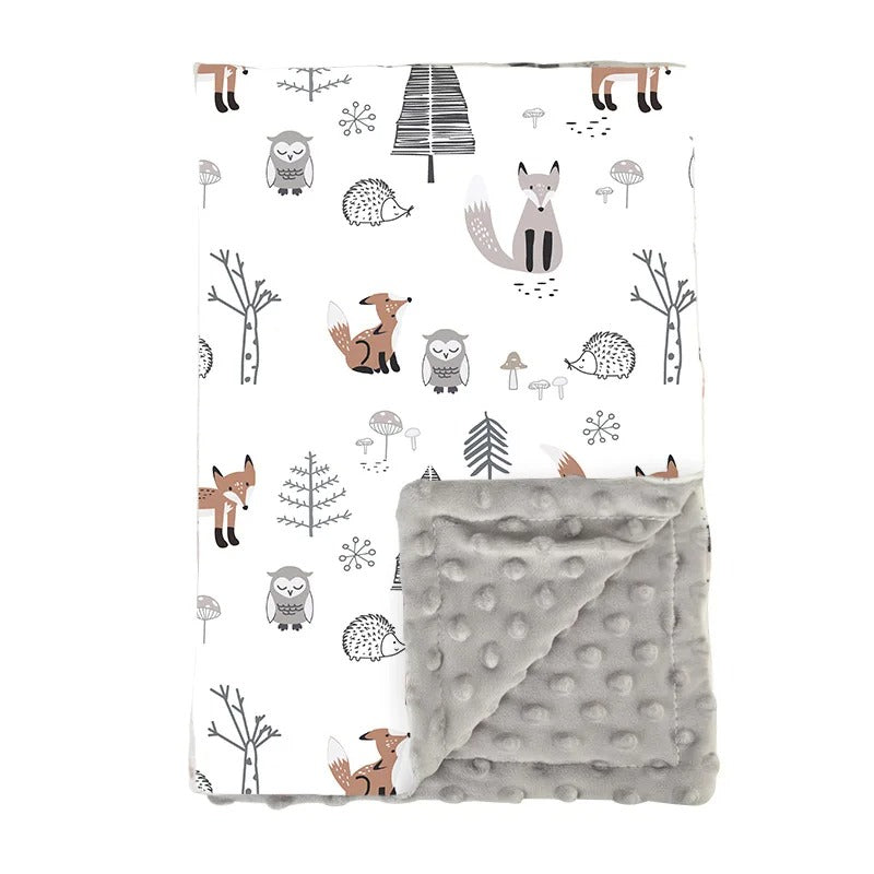 couverture bébé renards