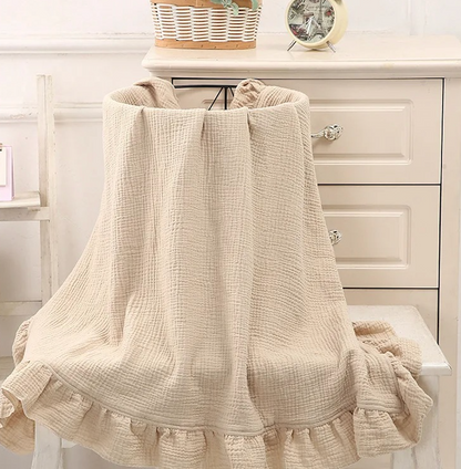 couverture emmaillotage beige