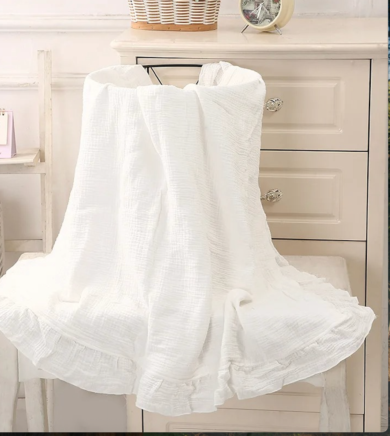 couverture emmaillotage blanche