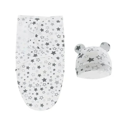 Couverture emmaillotage avec bonnet
