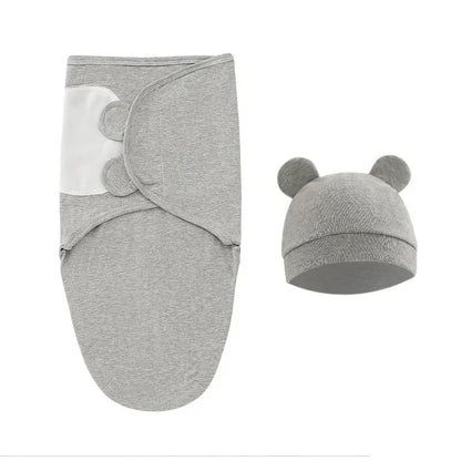 Couverture emmaillotage avec bonnet