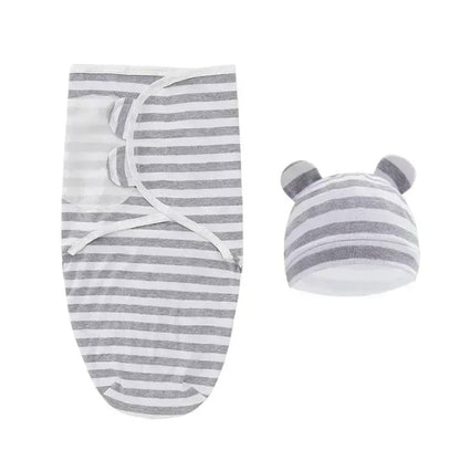 Couverture emmaillotage avec bonnet