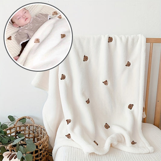 couverture bébé blanche douce