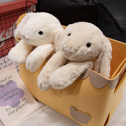doudou lapin blanc et beige
