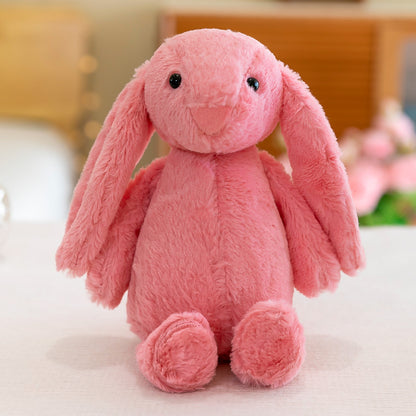 peluche lapin rose longues oreilles