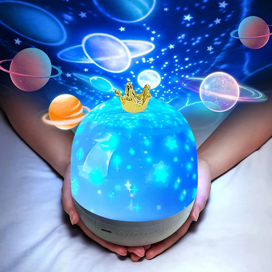veilleuse projection et ses planètes colorées